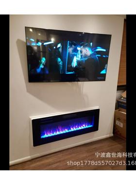 工厂直销欧美50寸超薄仿真火带支架桌面电壁炉取暖器fireplace