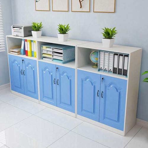 办公文件柜矮柜储物木质带锁收纳柜办公室文件文档柜卧室简约现代