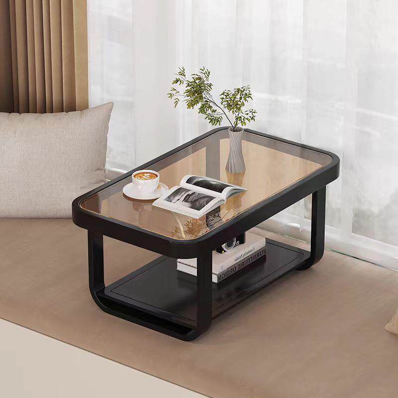 创意玻璃飘窗台小桌子茶几榻榻米方角几卧室坐地矮桌现代简约边几