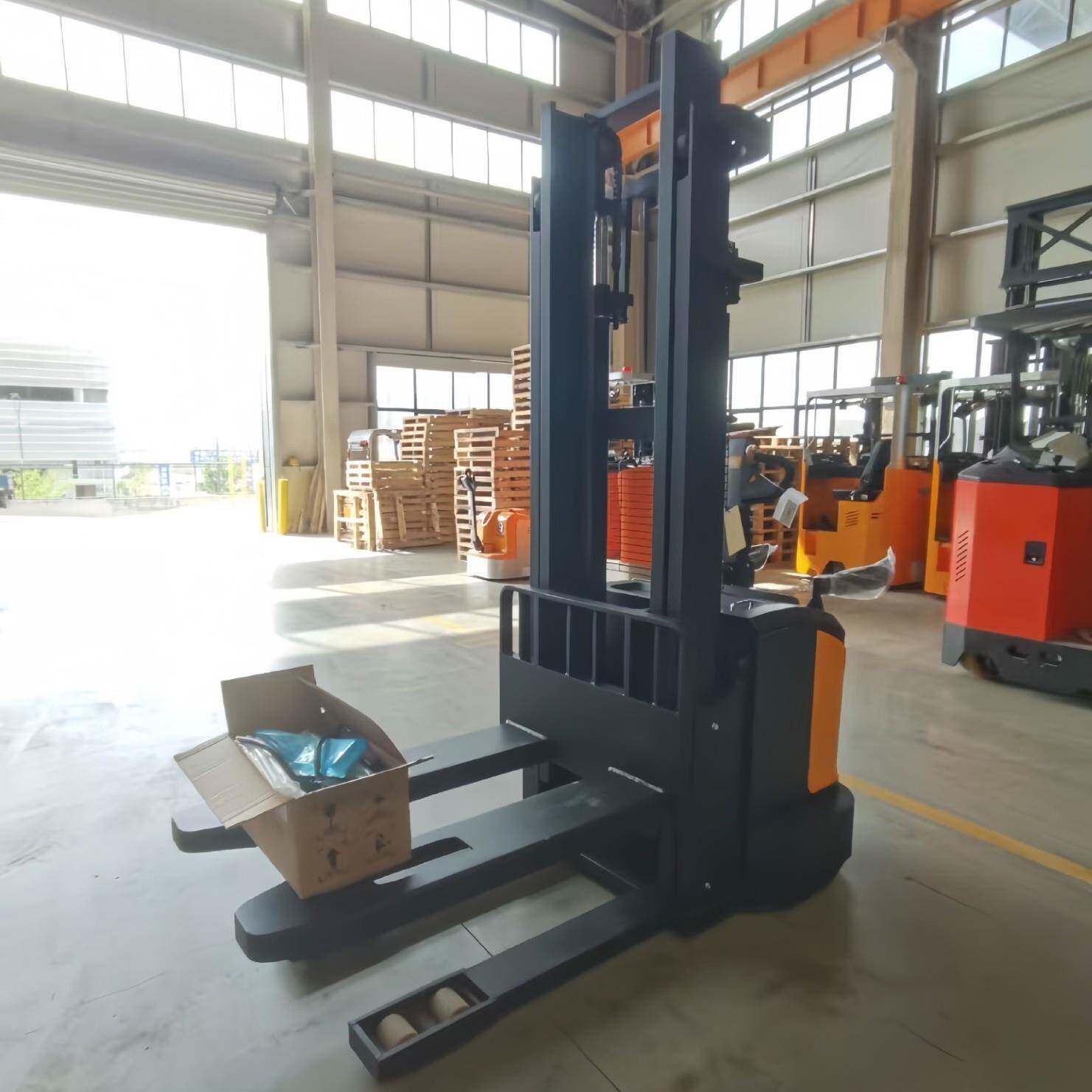 站驾电动堆高车托盘升降车搬货堆垛机电瓶叉车1吨2吨堆高装卸车