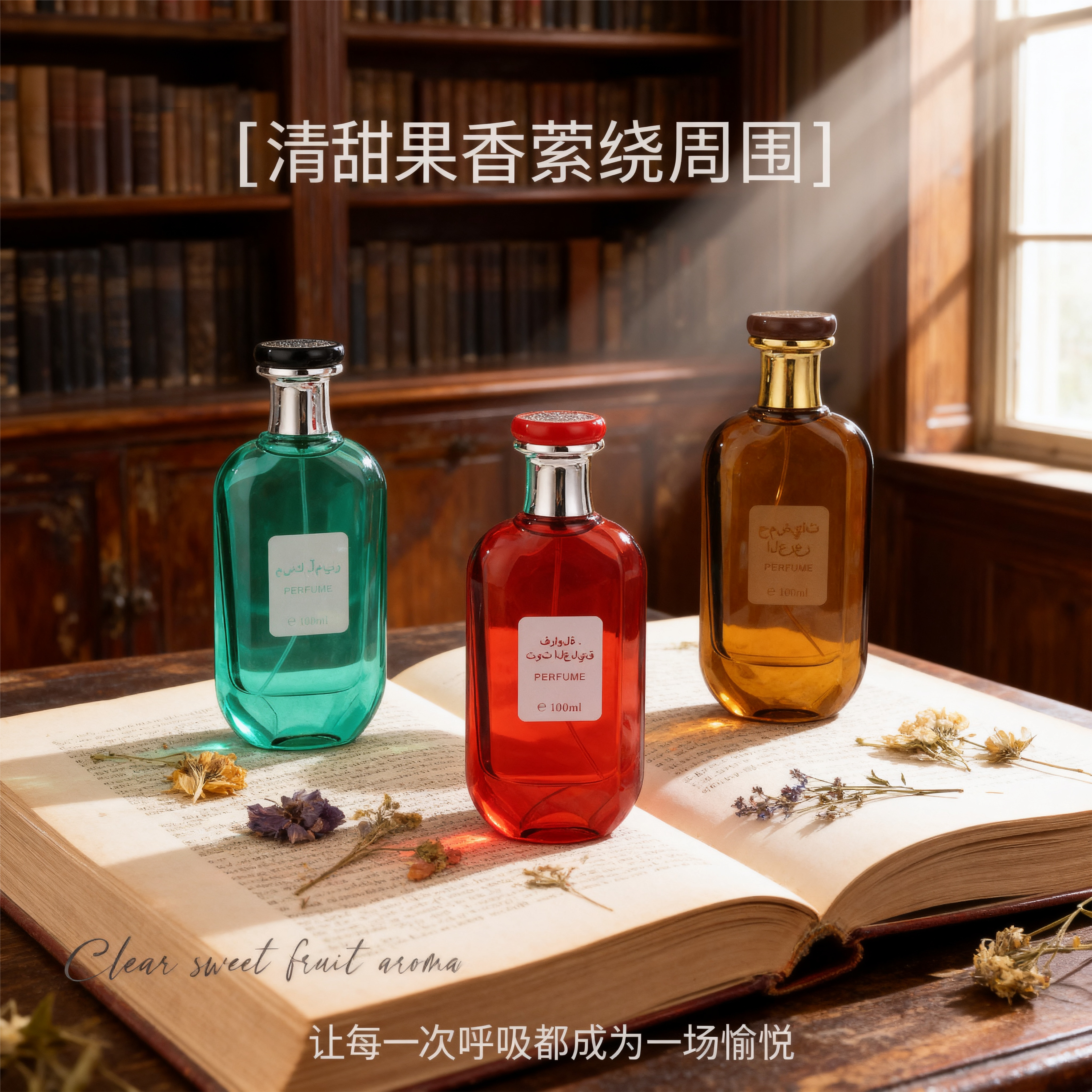 迪拜高奢柑橘杜松香水经典木质香100ML男女士持久淡香小众