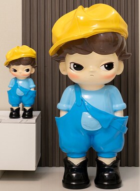 大型落地潮玩摆j件存钱罐轻奢高级客厅电视柜旁家居装饰品乔迁礼