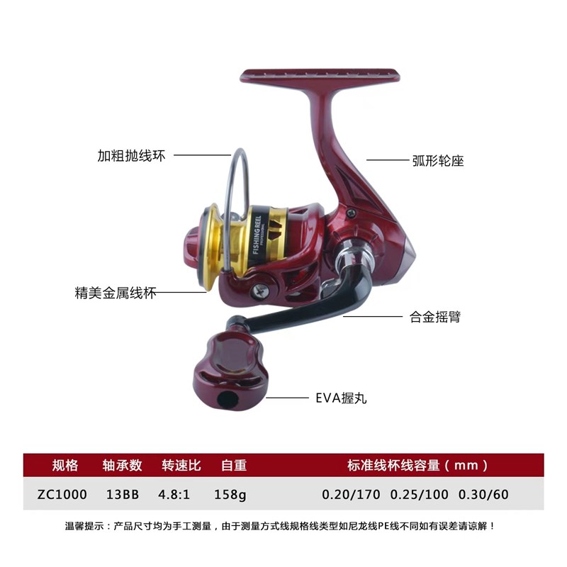 微物纺车轮 渔h轮路亚掌中宝迷你小鱼轮全金属500型微抛小型鱼线