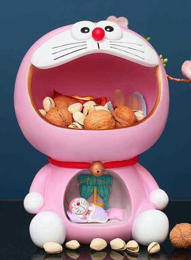 玄关钥匙收纳摆件匙收件创意蓝小叮带灯玄关鞋柜电视柜家居装饰品