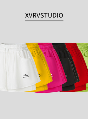 XVRV2026夏季新品薄款休闲裙裤女运动跑步健身防走光高腰显瘦