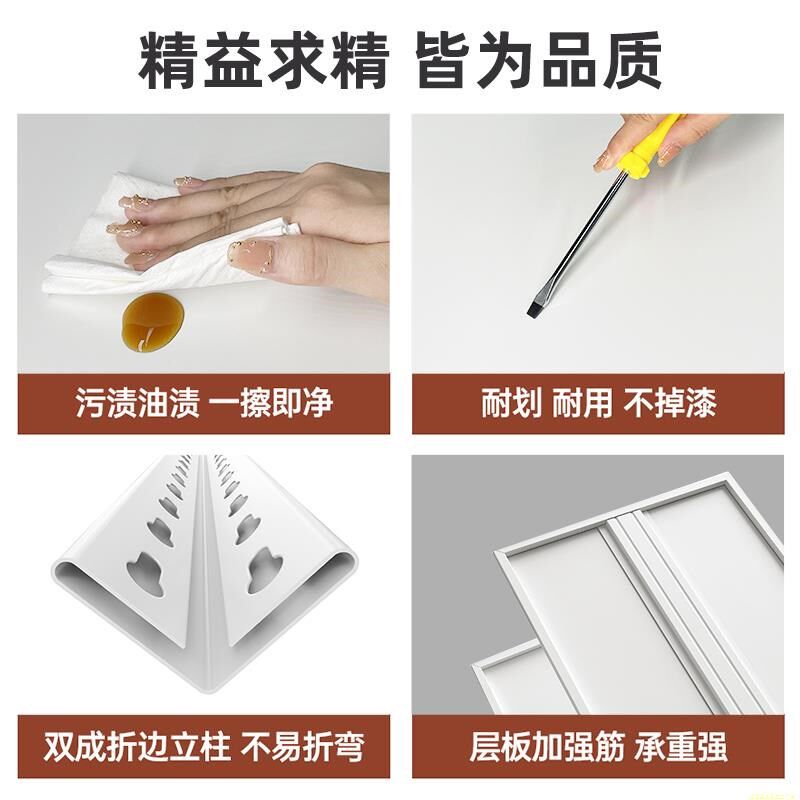 厨房彩色置物架落地多层微u波炉烤箱多功能收纳柜家用阳台储物货