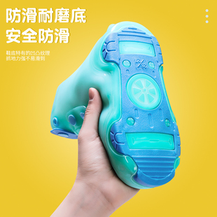 防水儿童雨鞋套男童女童防雪硅胶下雨天鞋套O防雨防滑加厚耐磨脚