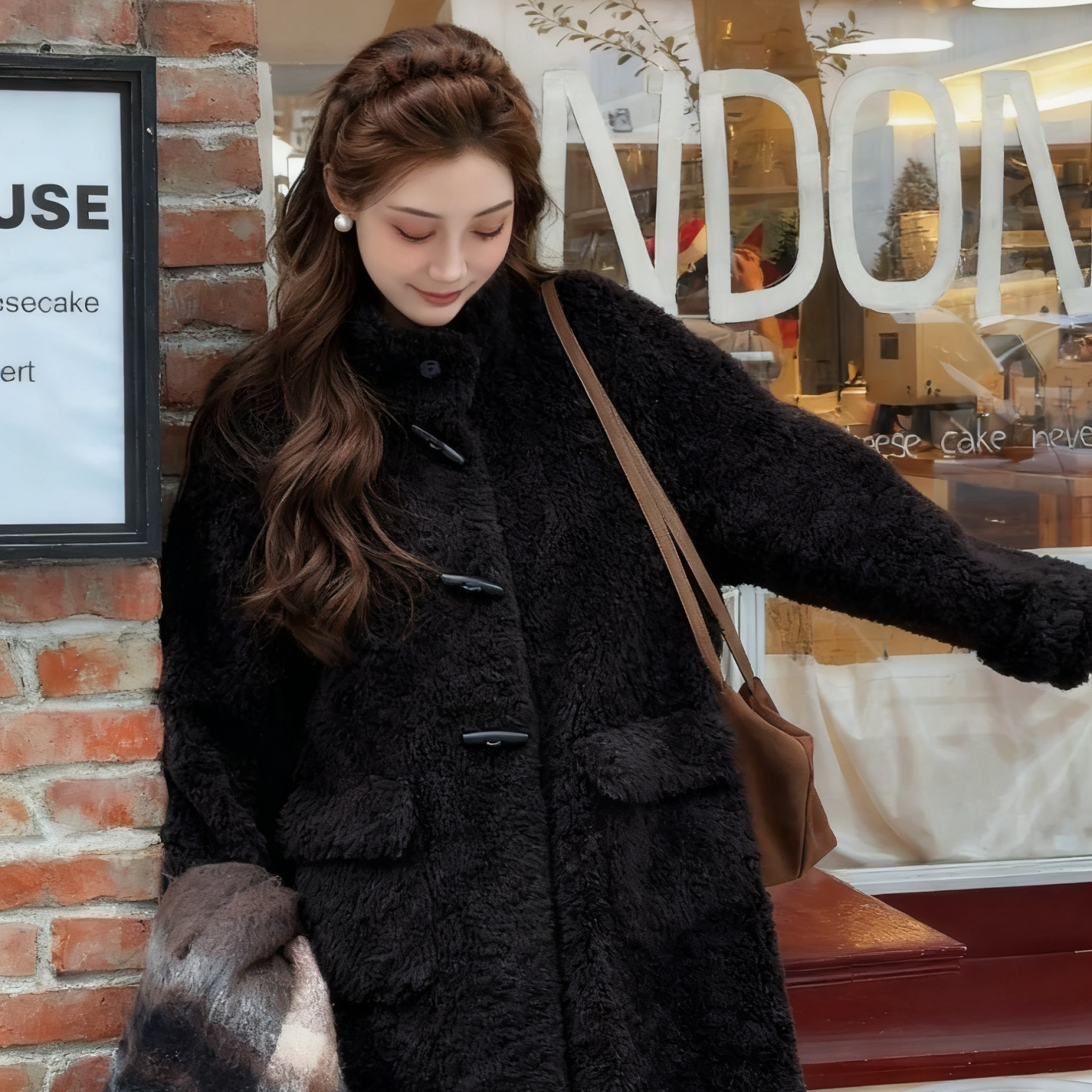 百家好新款羊毛外套冬季轻奢大衣