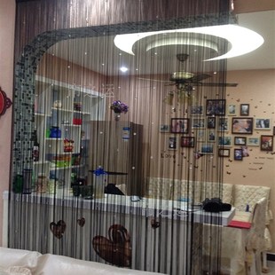 饰 高档水晶珠线帘门帘客厅卧室玄z关隔断帘挂帘流苏帘酒店婚庆装