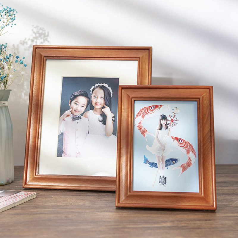 欧式7寸6 8 10 12 16 a4相册像框挂墙定制画R框洗照片做成相框摆