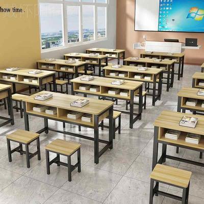 学校桌椅辅管导班桌椅中小学生课习班双人抽屉会议托培训班001课