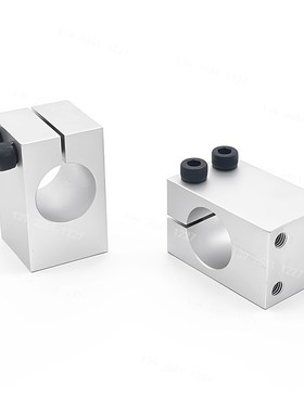 加厚底部安装单孔支柱固定夹GEF01 02 06螺纹平行光电支撑座铝钢