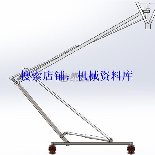 受电弓设计模型3D SolidWorks图纸有轨电车接触线受流装置【124】