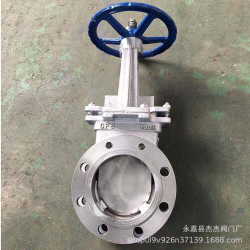 不耐锈钢手陶动阀刀型闸阀PZ73W--10P插板阀MJW刀闸排渣阀瓷磨阀