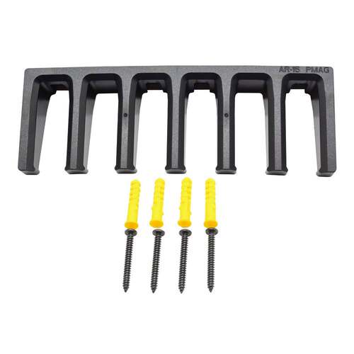 6槽壁挂式支架 ABS标准存储架 展示架 PMAG Wall Mount