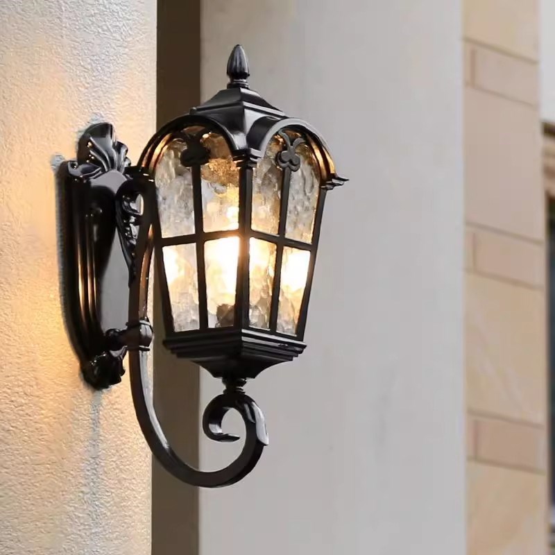 太阳能壁灯户外外墙法式欧式壁灯防水别墅户Q外庭院照明阳台灯