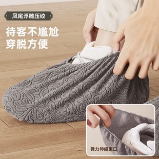 套室g内家用加厚耐磨防滑无纺布鞋 一次性鞋 套机房学生待客脚套
