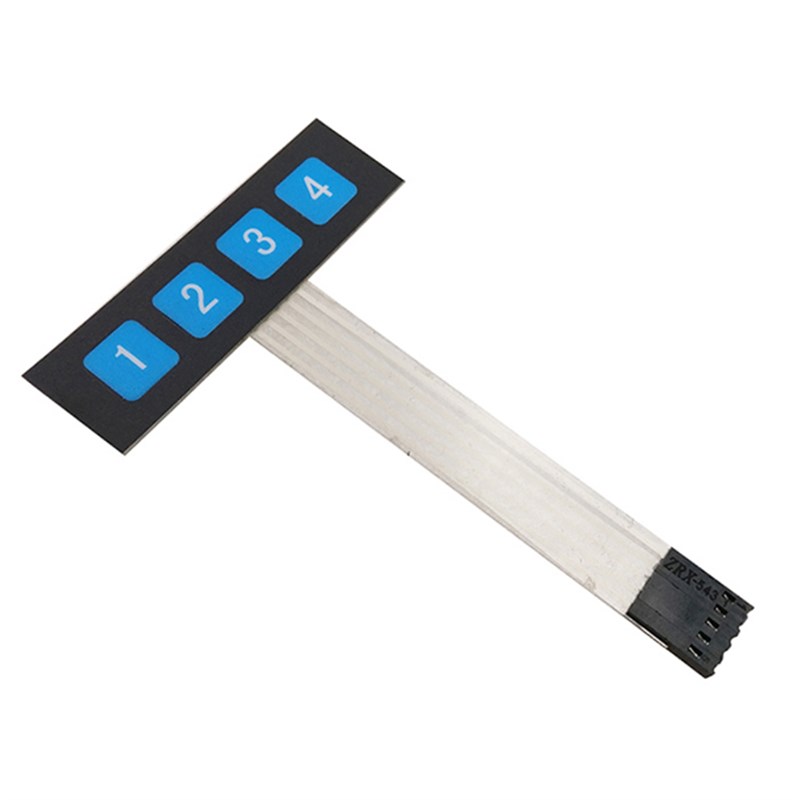 1排4键薄膜开关/矩阵键盘/薄膜按键控制面板单片机扩展键盘(E6A2)