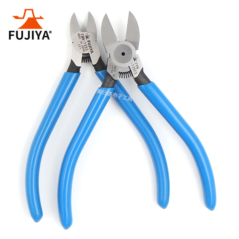 日本FUJIYA富基亚电子钳 铜线铁线剪FPN-125FS电工斜口钳FMN-125S