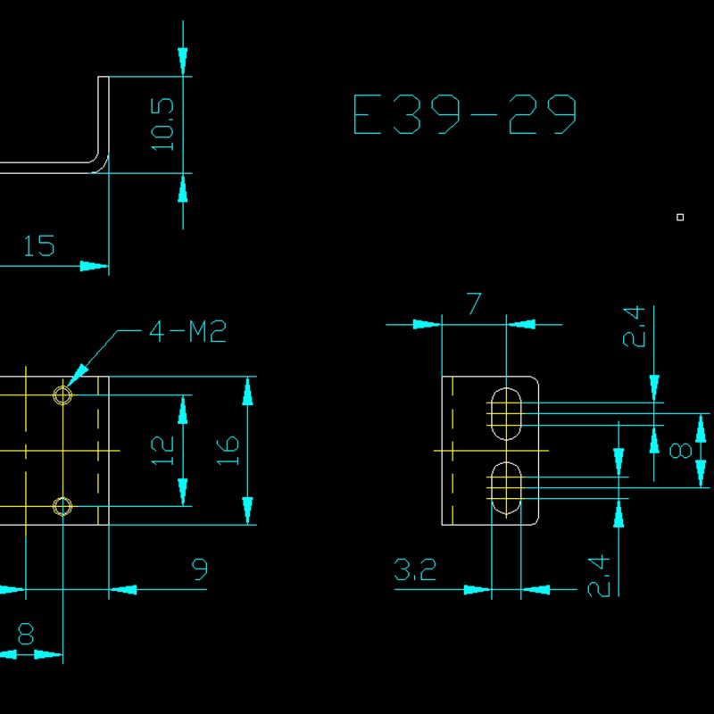 E39-L118 E39-L119支架盖板光电传感器用安装支架
