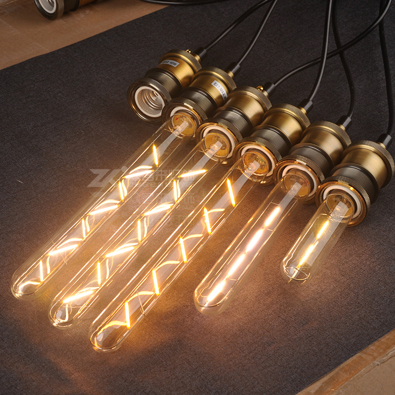 爱迪生复古灯泡T10试管T30长笛LED节能灯泡E27大螺口长灯泡