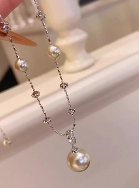 「星河坠梦」韩系超仙满天星珍珠项链独特温柔气质时尚绝美锁骨链