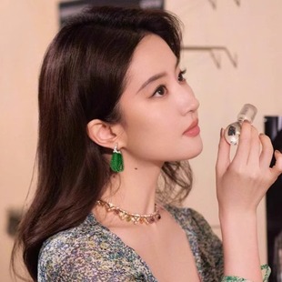 【月光舞曲】满钻流苏珍珠耳环2025新款爆款高级感轻奢耳扣耳饰女