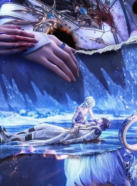 《神印王座》龙皓晨圣采儿定情信物勿忘我空间戒指可转动储物戒指