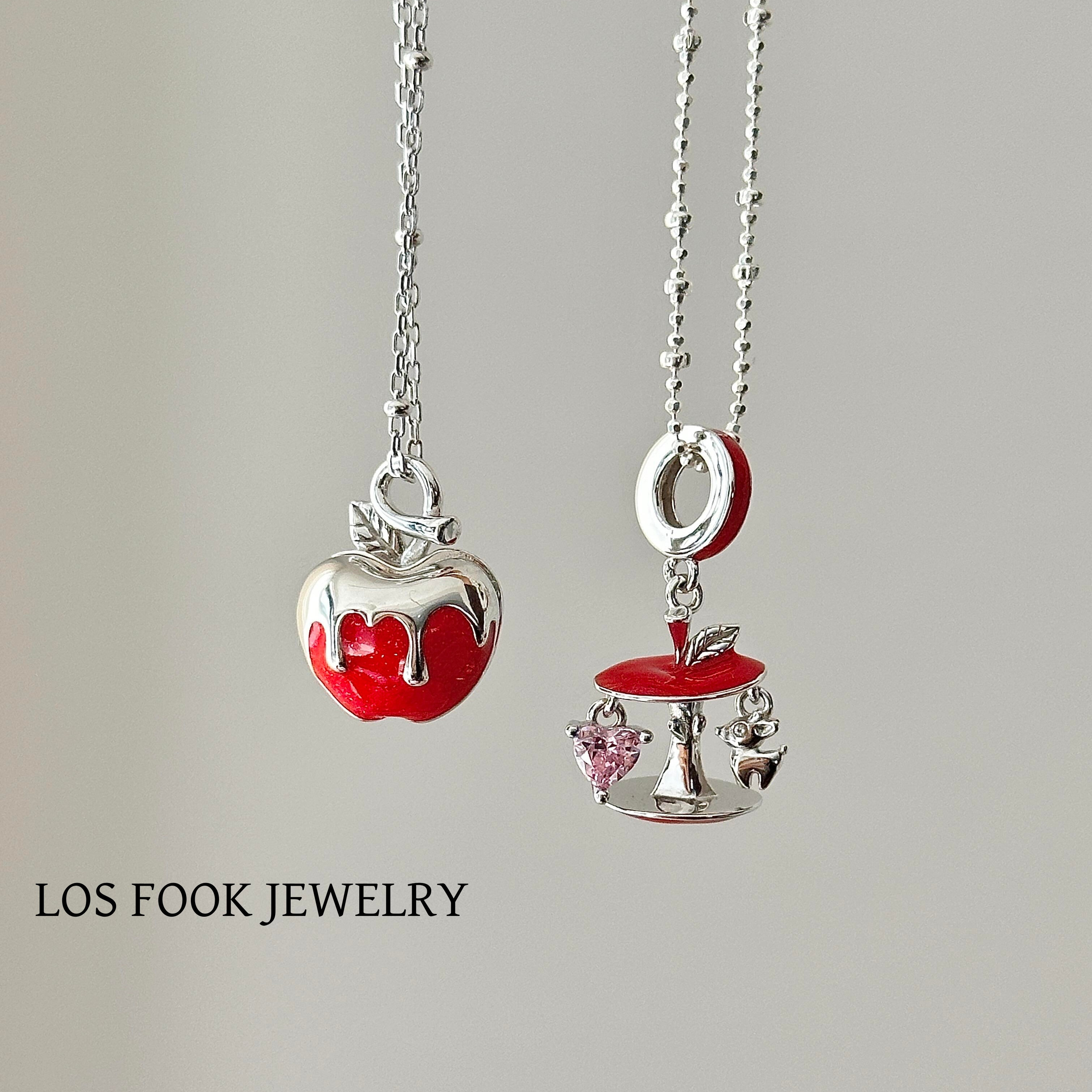 圣诞平安果吊坠项链女小众设计甜美圣诞节礼物百搭时尚锁骨链饰品,模玩/动漫/周边/娃圈三坑/桌游,动漫手表/项链/饰品,淘宝优惠券,粉丝福利购,淘宝优惠卷