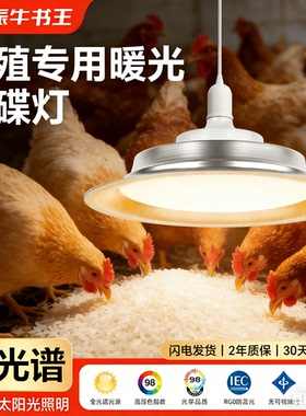 养殖补光灯专用led灯全光谱uvb补钙灯鸡鸭禽畜养殖暖黄色节能灯