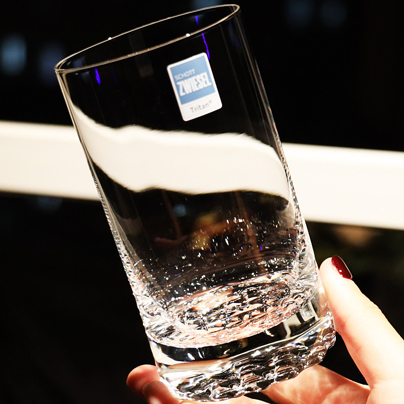 德国肖特进口水晶玻璃洋酒威士忌杯高直身家用果汁啤酒杯子水杯子