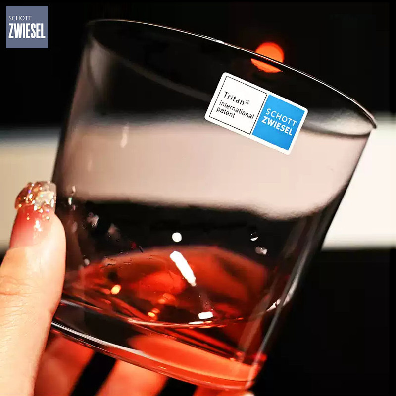 德国进口水晶玻璃威士忌洋酒杯果汁牛奶绿茶饮料啤酒杯可乐水杯子