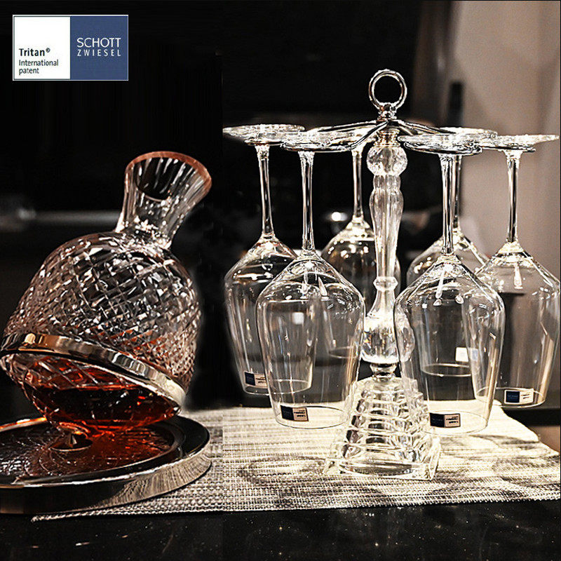 德国肖特进口水晶玻璃轻奢高脚杯红酒杯白葡萄酒杯子醒酒器套装