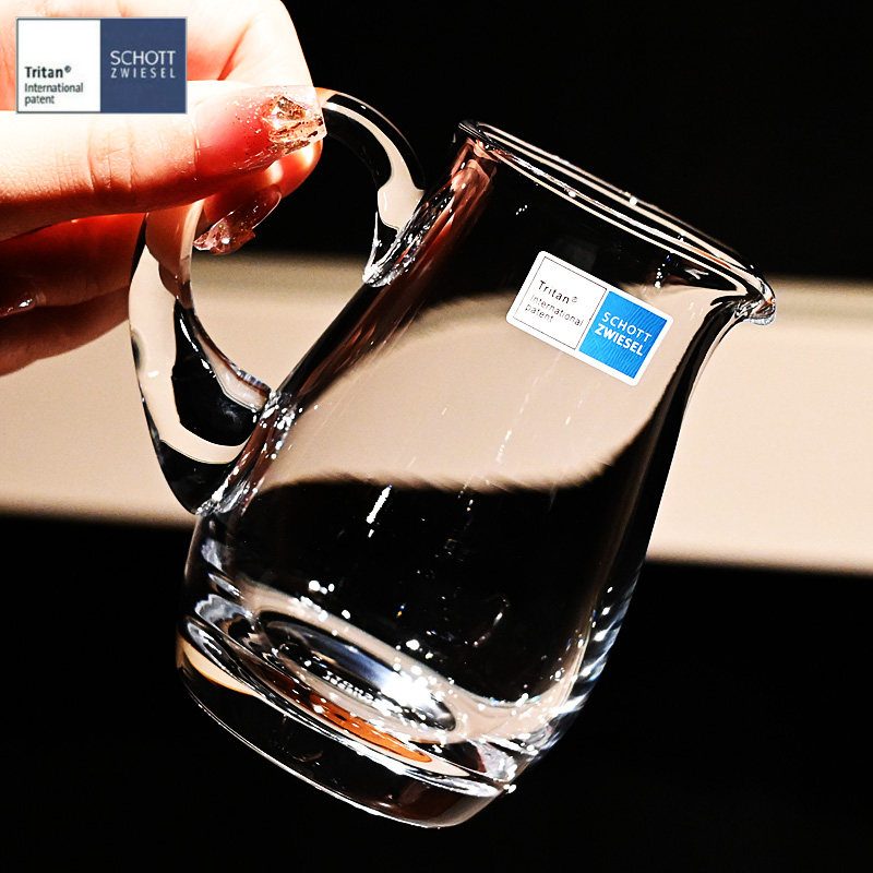 德国肖特进口水晶玻璃加厚刻度白酒分酒器烈酒杯家用倒酒器壶套装