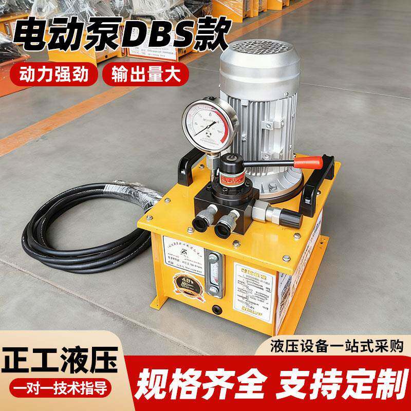 超高压液压电动泵站总成DBS大流量双油口小型电动液压泵220V/380V