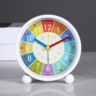 早教小闹钟新款 起床神器钟 2021静音男孩学生用女孩专M用儿童台式