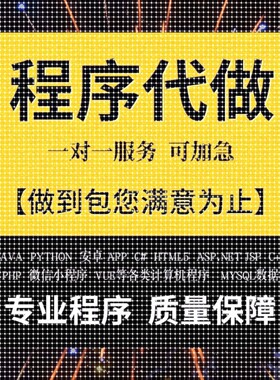 计算机程序编程JAVA专业JSP网站系统VUE定制小程序C#开发安卓