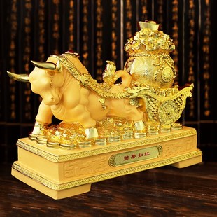 金牛存錢罐牛氣沖天擺件r創(chuàng)意儲(chǔ)蓄罐只進(jìn)不出大容量大人家用不可
