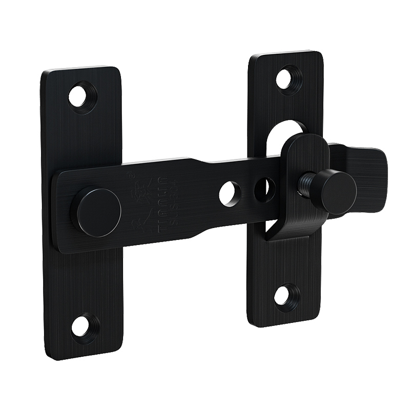 插销门栓移门锁扣可调节阳台推拉门锁免打K孔不锈钢铝合金门防盗