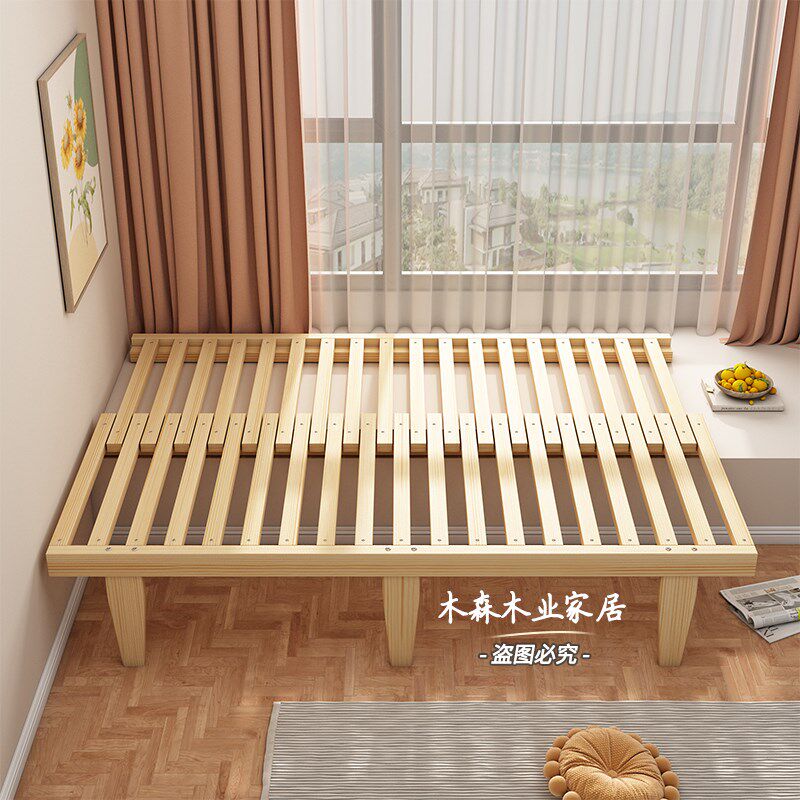 可抽拉飘窗d台伸缩床架卧室书房改造一体衔接拼接可折叠沙发床定