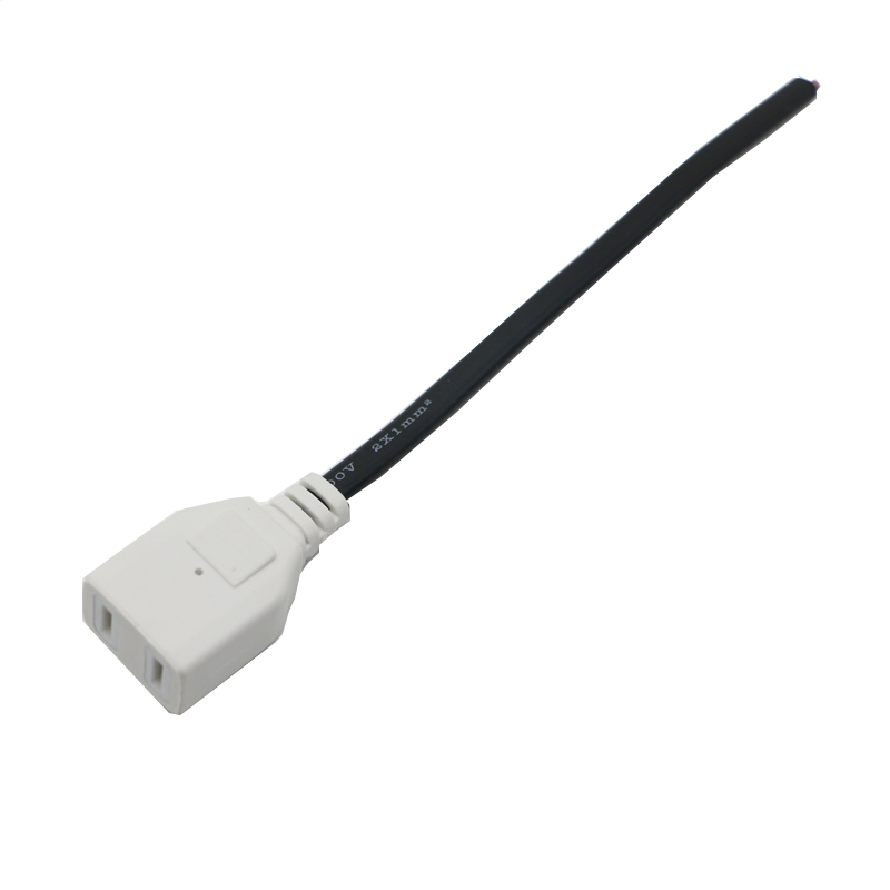 2脚公母插头一体带线公母插2孔母插头监控弱电专Q用电源插头220V