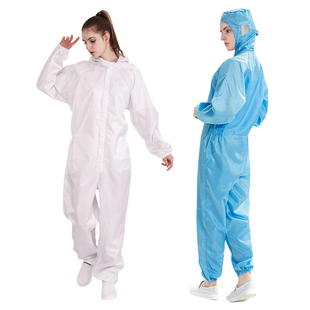 连体无尘服净化服无尘衣防静电连体服洁净服O喷漆服防尘防护工作