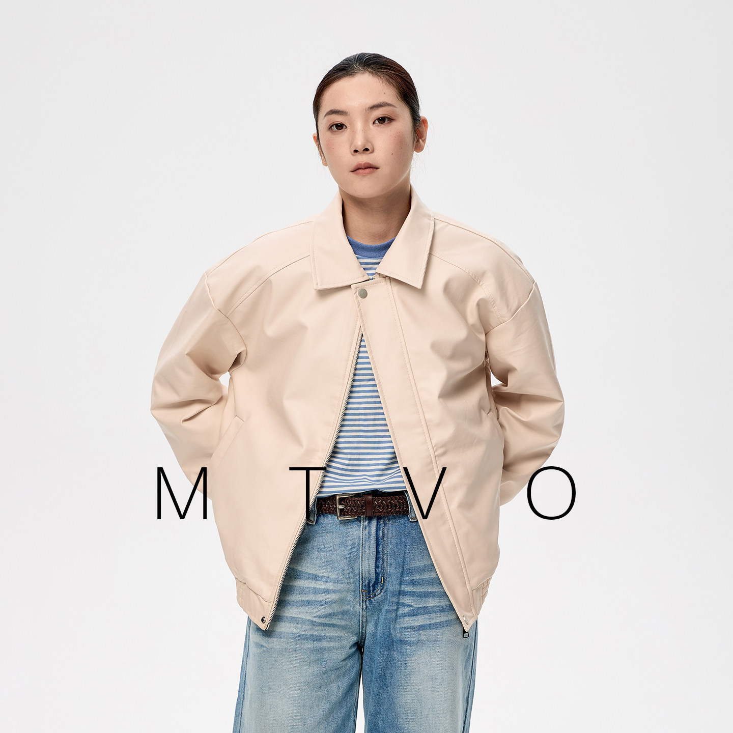 mtvo纯色机车夹克男女2026年美式街头宽松百搭PU皮衣美拉德外套女,男装,夹克,淘宝优惠券,粉丝福利购,淘宝优惠卷