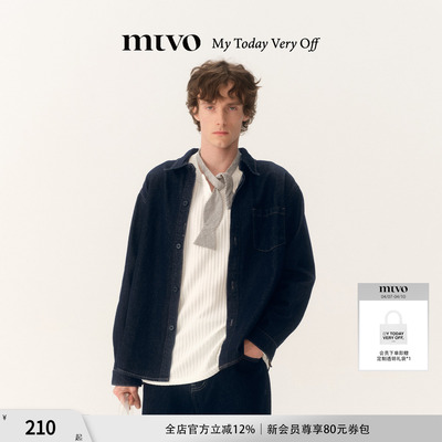 MTVO日常百搭牛仔衬衫