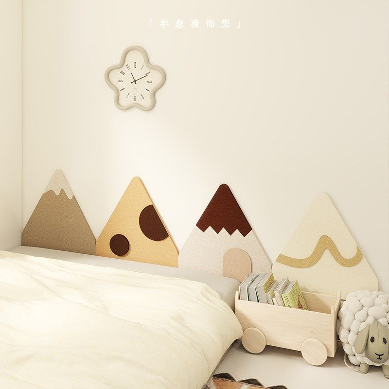 榻榻米软包墙围儿童房床s头背景墙改造装饰防撞护墙板毛毡遮丑墙,家居饰品,软装墙贴,淘宝优惠券,粉丝福利购,淘宝优惠卷