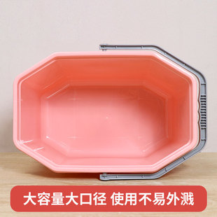 加厚宽家用拖把桶带轮脱水桶懒z人旋转拧水拖地单桶手提塑料挤水