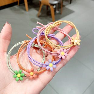 雏菊头绳发圈小清新森女系韩版头饰套装少女心扎头发饰品皮筋发绳