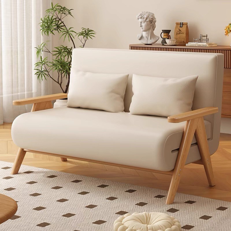 实木折叠沙发床两用客厅多功能2024新款小户型出S租屋可伸缩沙发