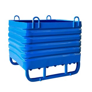 金属周转箱仓储堆垛铁屑箱物料仓储E箱工业废料收集箱铁框箱零件