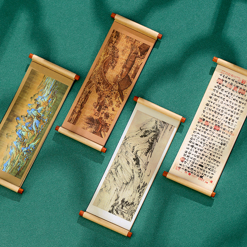 博物馆国风千里江l山图冰箱贴卷轴磁铁 故宫文创教师节礼物定制